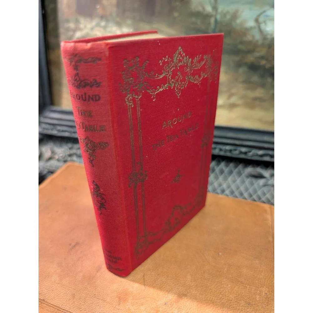 Around The Tea-Table Louis Klopsch 1895 Antique Christian Herald Red Gilt